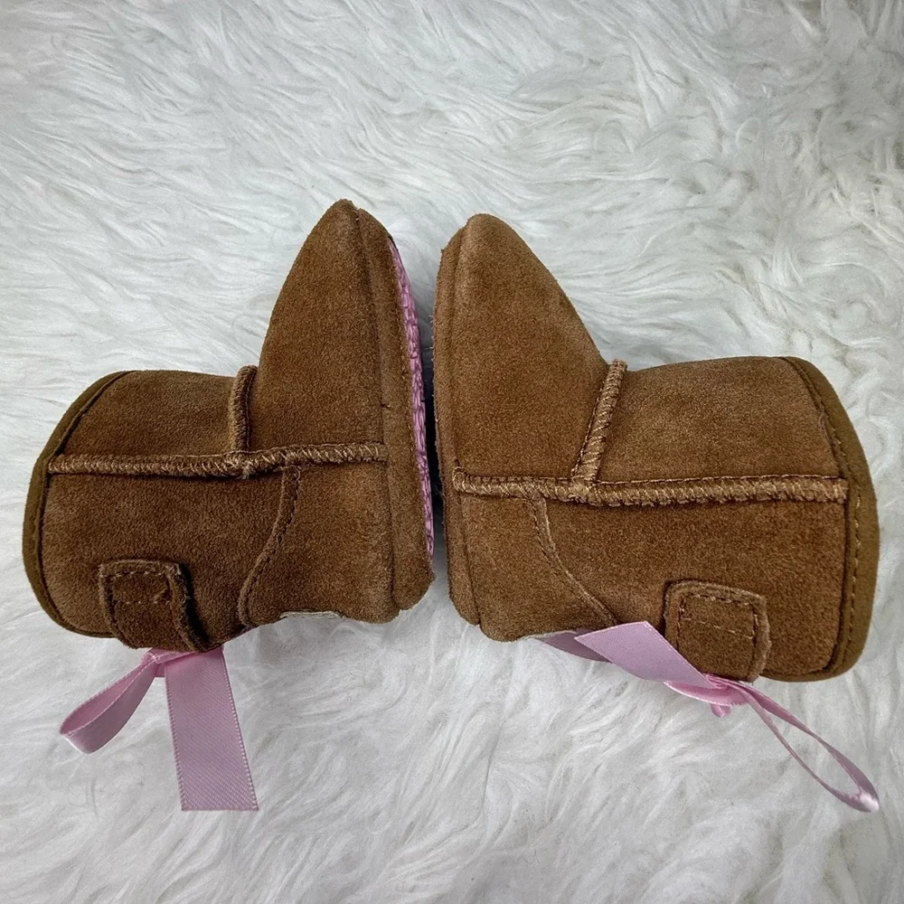 UGG Brown and Tan Baby Boots and Freshly Picked Moccasin Baby Shoe Bundle